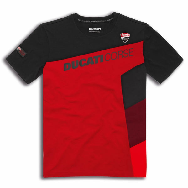 T-shirt Ducati DC Sport Nero-Rosso