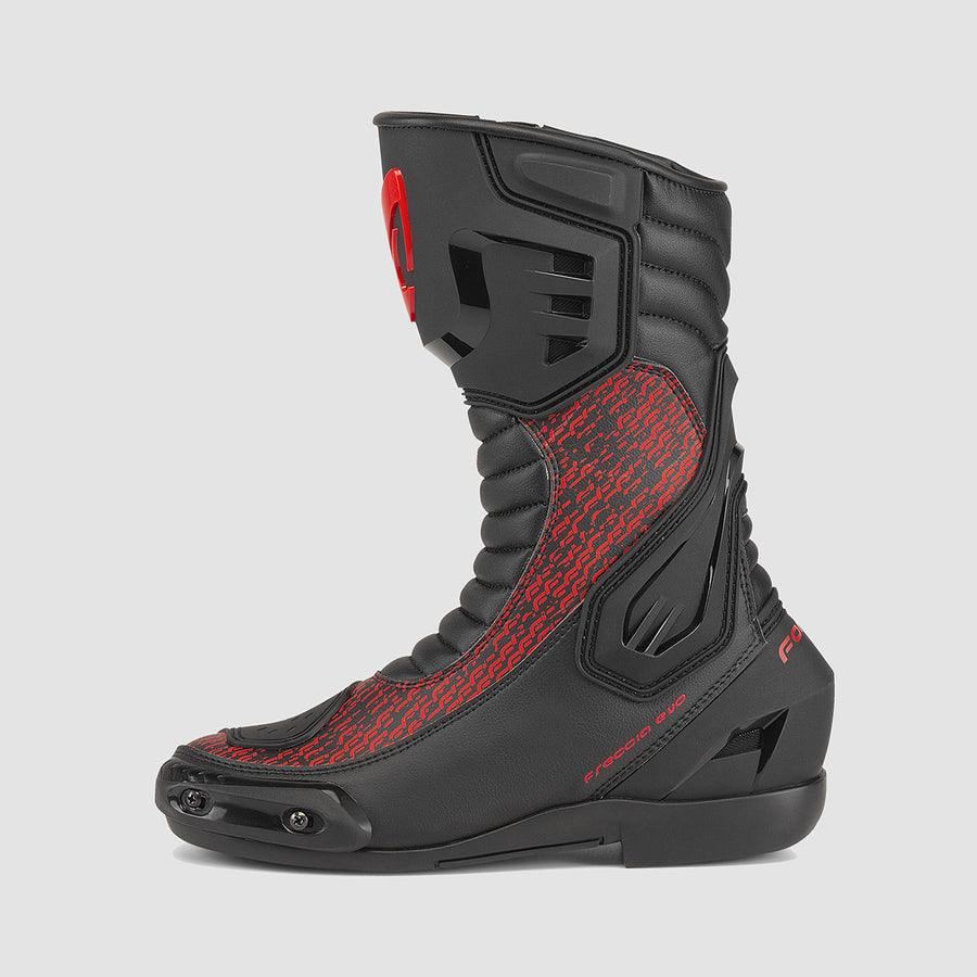 Stivali Moto Forma Freccia Evo Nero Rosso