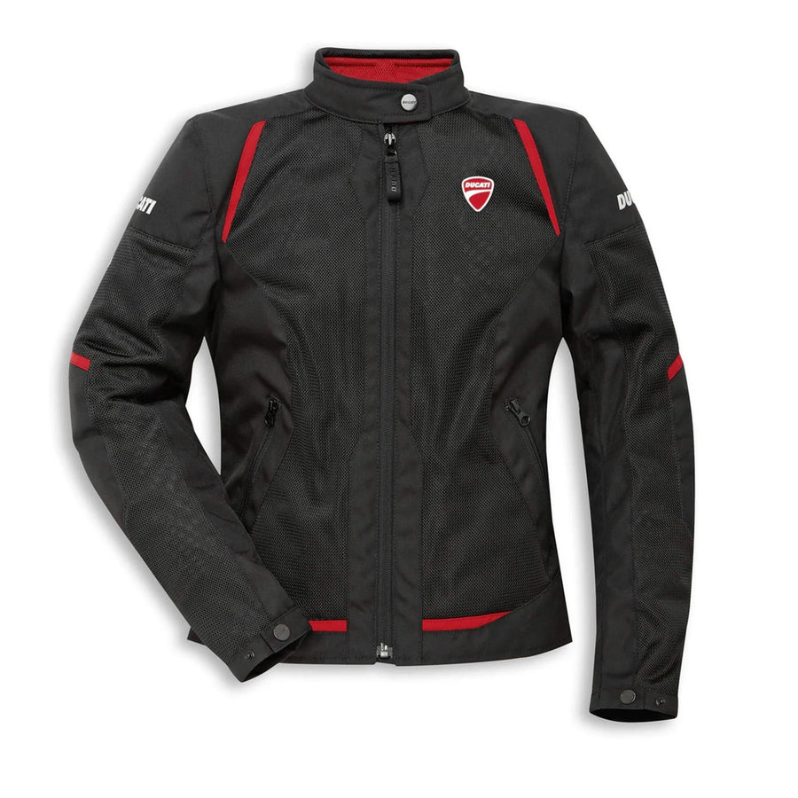 Giacca Moto Ducati estiva in tessuto traforato Flow C4+ Donna