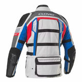 Giacca Moto 3 strati Clover CROSSOVER-4 WP AIRBAG Blu / Grigio - Uomo