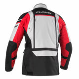 Giacca Moto 3 strati Clover OUTLAND-2 WP Grigio/Nera - Uomo