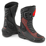 Stivali Moto Forma Freccia Evo Nero Rosso