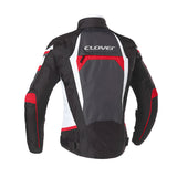 Giacca Moto Clover Airblade 4 Bianco Rosso - Uomo