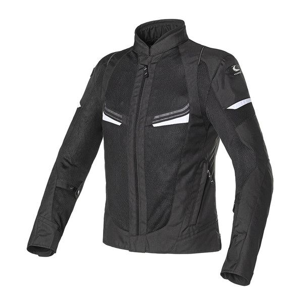 Giacca Moto Clover Airjet 5 Nero Bianco - Uomo